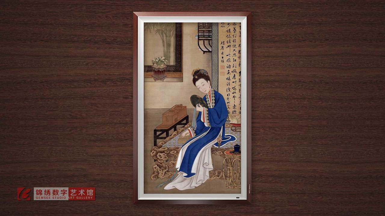 锦绣画屏 故宫博物院 清初 十二美女图