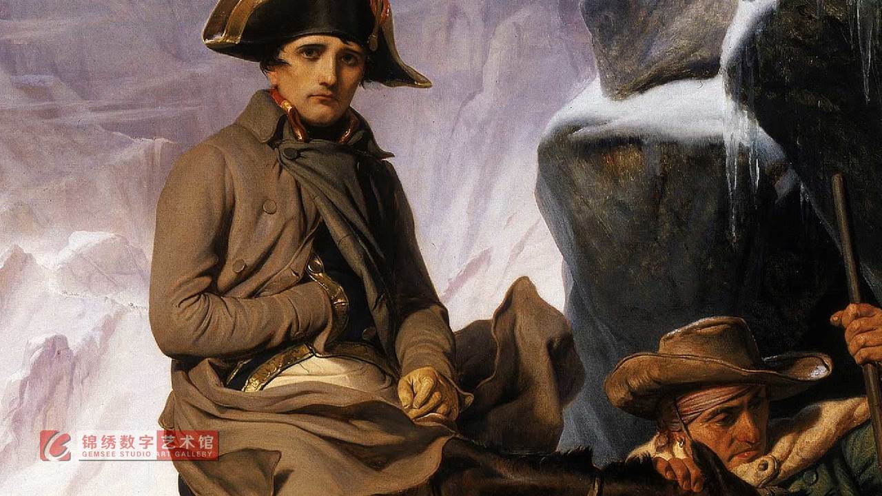 锦绣画屏 拿破仑越过阿尔卑斯山脉 写实版