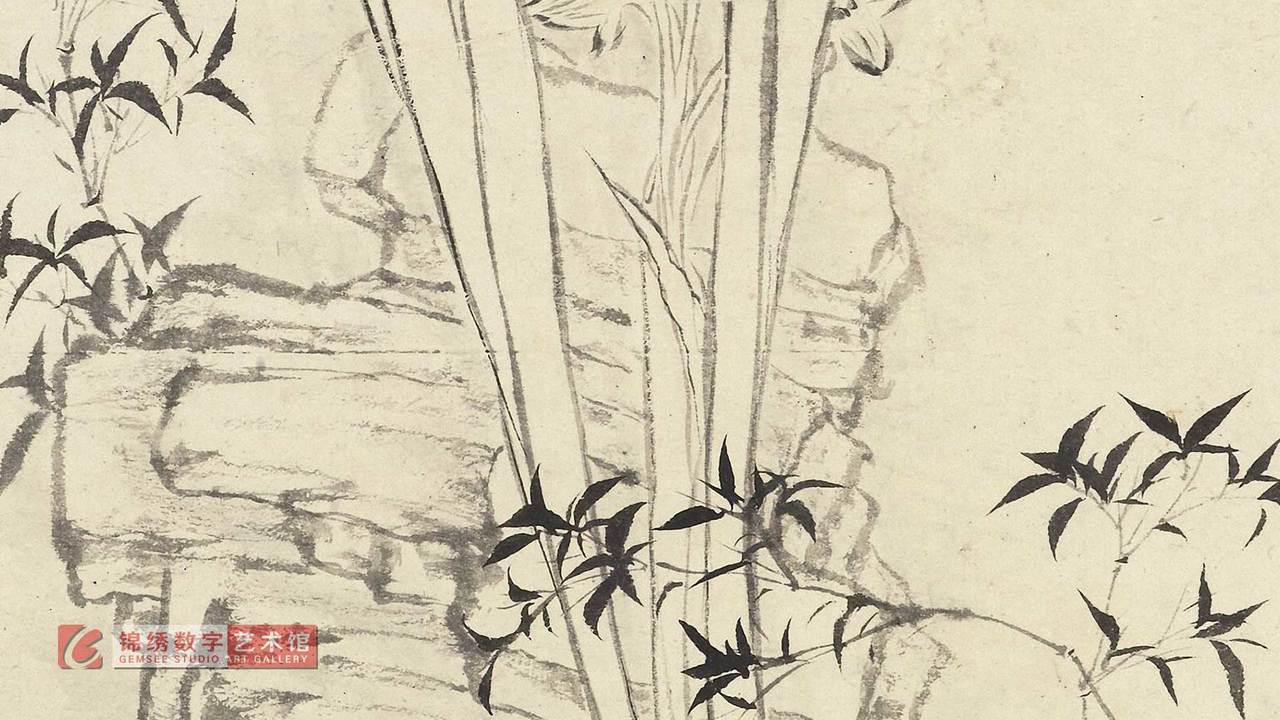 画屏 花卉册十帧-水仙 清 石涛